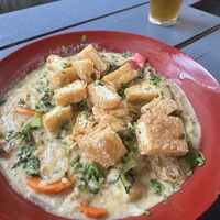 Red curry bowl  at Hungry Tiger in Portland