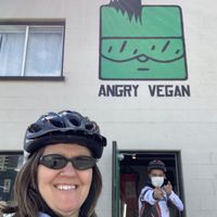 Love it here!! at Angry Vegan in Penticton