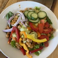 Spicy chickpea Buddha box  at Angry Vegan in Penticton