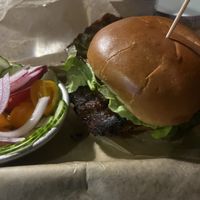 Vegan Meatloaff & Cucumber saladd  at Loosey's Downtown in Gainesville