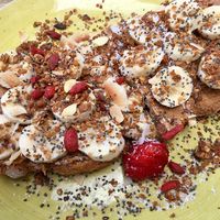 Peanut butter toast at Zenith in Lisbon