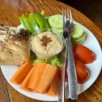 Hummus and veg   at Joma Bakery Cafe - Hua Xieng in Luang Prabang