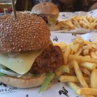 Seitan burger at Beer and Bird in St Ives