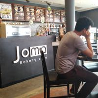 Desk. Hummus veggie plate available at Joma Bakery Cafe - That Luang in Vientiane