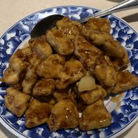 Vegetarian orange chicken  at Dragon House in Moreno Valley
