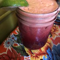 Beet juice with vodka at Rebar Modern Food in Victoria