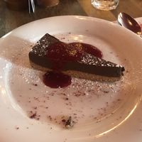 Vegan Chocolate and orange cake at The Cosy Club in Bournemouth