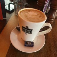 Soy latte at The Cosy Club in Bournemouth