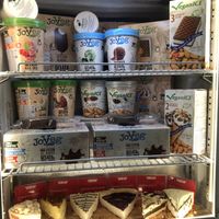 Lots of vegan ice cream options at Complex Burger in Moscow