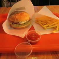 Fish burger at Complex Burger in Moscow