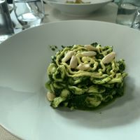 Orecchiette alle cime di rapa, mandorle e crema di zafferano  at Alice e Viola in Collegno