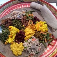 Vegetable Platter at Abyssinia Ethiopian in Calgary