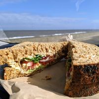 Delicious doorstop sandwich at Cafe Carmel in Bacton