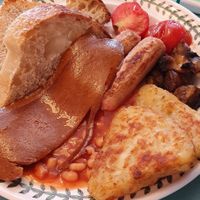 Vegan all day breakfast 😋 at Cafe Carmel in Bacton