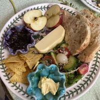 Vegan Ploughman’s - the bread 😍!  at Cafe Carmel in Bacton