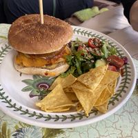 Breakfast burger  at Cafe Carmel in Bacton