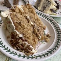 Maple & pecan cake  at Cafe Carmel in Bacton