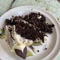 Chocolate and caramel cake  at Cafe Carmel in Bacton