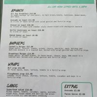 Menu July 2026  at Cafe Carmel in Bacton