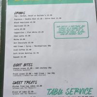 Drinks menu July 2026  at Cafe Carmel in Bacton