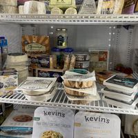 Some vegan refrigerated and frozen options at Columbia Mercantile 1855 in Columbia