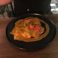 Vegetarian ravioli at Salt in Tirana