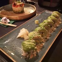great vegan sushi rolls at Salt in Tirana