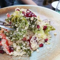 very tasty kale quinoa salad! at Salt in Tirana