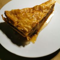 Vegan backlava ready for your diabetes at Aubergine Cafe in Corfu