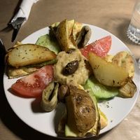 starters   at Aubergine Cafe in Corfu