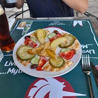 greek varieties (large) at Aubergine Cafe in Corfu