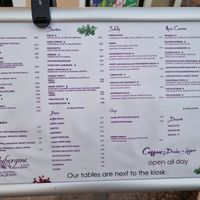 Menü 2022 Summer at Aubergine Cafe in Corfu