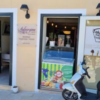   at Aubergine Cafe in Corfu