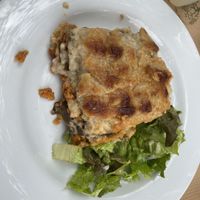 Moussaka  at Aubergine Cafe in Corfu