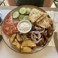 Gyros   at Aubergine Cafe in Corfu