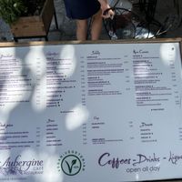   at Aubergine Cafe in Corfu