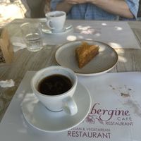   at Aubergine Cafe in Corfu