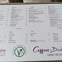 Menu 2024 at Aubergine Cafe in Corfu