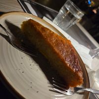 Vegan orange pie at Aubergine Cafe in Corfu