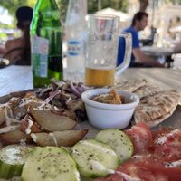 Gyros 🌯🥗  at Aubergine Cafe in Corfu