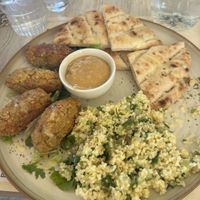 falafel  at Aubergine Cafe in Corfu