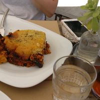 Moussaka  at Aubergine Cafe in Corfu