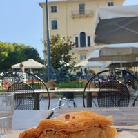 Baklava at Aubergine Cafe in Corfu
