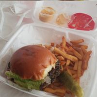 black bean burger at Alumni Grill in Wildwood