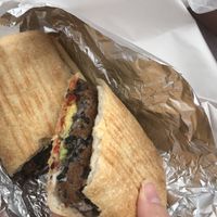 Mathlete: black bean patty panini at Alumni Grill in Wildwood