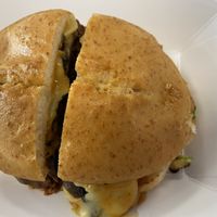 GF burger at Meta Burger in Denver