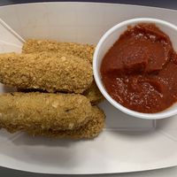 Mozzarella sticks  at Meta Burger in Denver