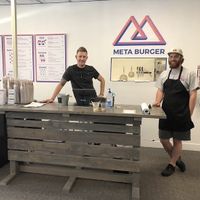 The owners!  at Meta Burger in Denver