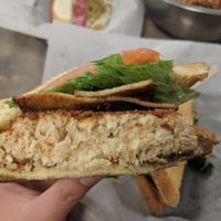 Dijon Chicken Sandwich at Meta Burger in Denver