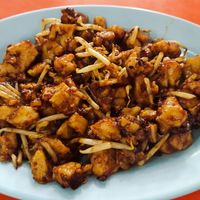 Fried carrot cake at Hui Wei Vegetarian in Johor Bahru